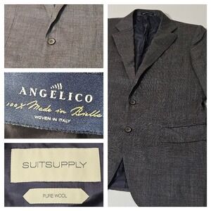 Suitsupply Blazer 40 R Angelico Lazio Wool Sport  Coat Single BreastSuit Supply